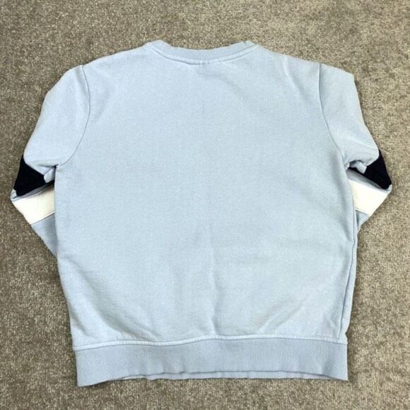 Fila Women’s Small Blue White Crewneck Long Sleeve Athletic-wear Sweatshirt - Picture 2 of 4